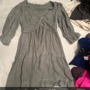 Elegant Sage Green Women's Dress
